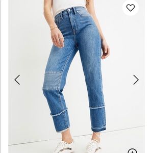 Madewell x ISKO Patched Classic Straight Jeans